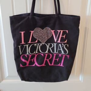 I love Victoria's Secret Tote bag black